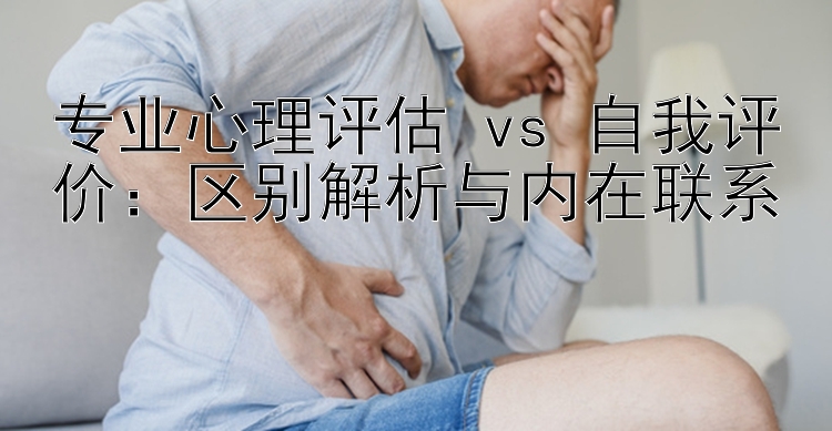 专业心理评估 vs 自我评价：区别解析与内在联系